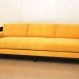 Home Interior, Complete your Warm- Look Living Room through Yellow Leather Sofa : Light Yellow Leather Sofa