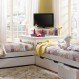 Bedroom Interior, Corner Twin Beds for Your Kids Room : Luxury Corner Twin Beds