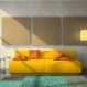 Home Interior, Complete your Warm- Look Living Room through Yellow Leather Sofa : Light Yellow Leather Sofa