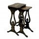Home Interior, A Set of Stackable Tables for a Small Room: Antique Stackable Tables