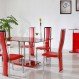 Dining Room Interior, Impressive Red Dining Room Set for a Modern Dining Room: Awesome Red Dining Room Set