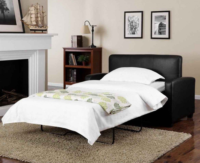 Home Interior, Why Hide a Bed Sofa?: Black Hide A Bed Sofa