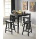Dining Room Interior, Need a Personal Dining Space? Try Pub Dining Sets!: Black Pub Dining Sets