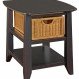 Home Interior, Storage End Tables: Utilitarian Furniture for Your Living Room: Black Storage End Tables