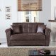 Home Interior, Why Choose Love Seat Sofa Beds? : Dark Brown Love Seat Sofa Bed