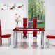 Dining Room Interior, Impressive Red Dining Room Set for a Modern Dining Room: Cozy Red Dining Room Set
