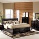 Bedroom Interior, Storage Bed Kings with Extra Savings: Dark Oak Storage Bed Kings