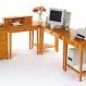 Office Interior, The Growth of Wood Computer Desks : Corner Wood Computer Desks Picture