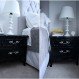 Bedroom Interior, Beautiful Black Night Stands for Modern Bedroom Design : Black Night Stands Set