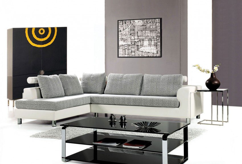 Home Interior, Inexpensive Sofa – The Cheapest Way to Revitalize Living Room: Gray And White Inexpensive Sofa