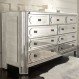 Bedroom Interior, Mirrored Chests: The “Invisible” Storage : Large Mirrored Chests