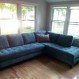 Home Interior, A Blue Sectional Sofa for Your Modern Living Room Style : Stylish Blue Sectional Sofa