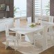 Dining Room Interior, Applying White Dining Sets to Get the Elegant Appearance: Nice White Dining Sets