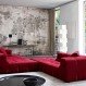 Home Interior, Large Couches for Styles : Red Large Couches