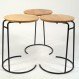 Home Interior, A Set of Stackable Tables for a Small Room : Artistic Stackable Tables