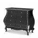Home Interior, Black Bombe Chest: Where are You Going to Put it? : Beautiful Black Bombe Chest