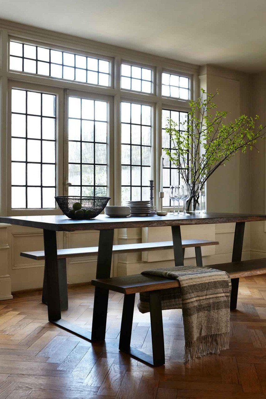 Dining Room Interior, Tables with Benches: Alternative Furniture for Your Dining Room : Simple Tables With Benches