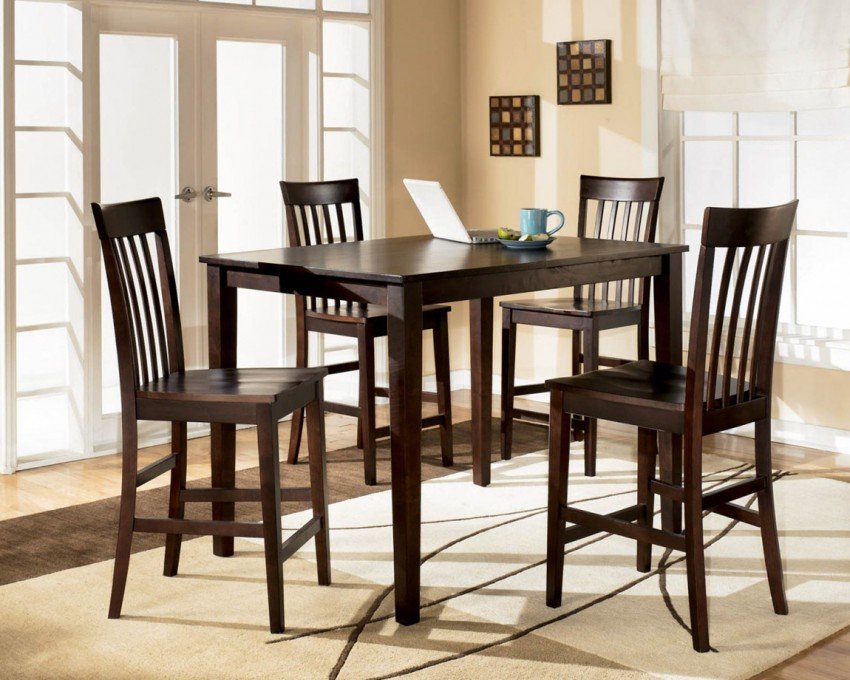 Dining Room Interior, Get Your Delicious Meals on Tall Dining Tables : Simple Tall Dining Tables