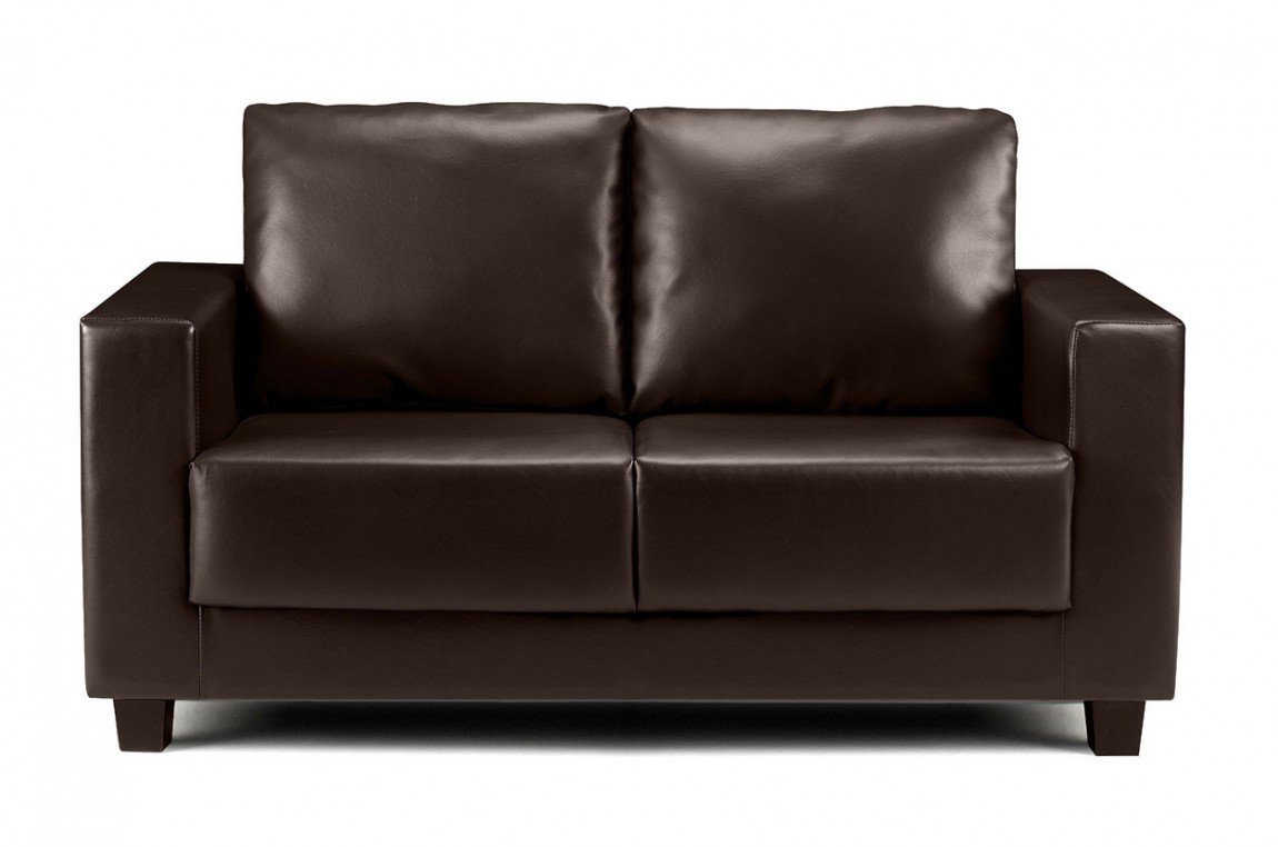 Home Interior, Small Couches for Minimalist Interior: Small Leather Couches