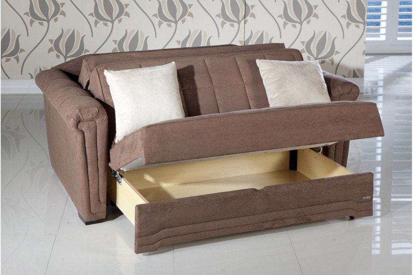 Bedroom Interior, Love Seat Sleeper: Beautiful Furniture for Multifunctional Purposes : Chic Love Seat Slepper