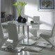 Dining Room Interior, Applying White Dining Sets to Get the Elegant Appearance: Unique White Dining Sets