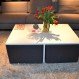 Home Interior, Cube Coffee Table: Traditional or Modern? : Dark Cube Coffee Table