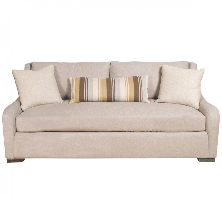 Home Interior, One Cushion Sofa: Perfect Furniture for Your Home Cinema : White One Cushion Sofa