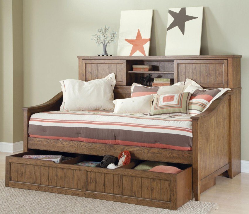 Bedroom Interior, Daybeds for Kids: It’s the Functional Furniture: Wood Daybeds For Kids