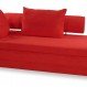 Living Room Interior, Bright Red Sleeper Sofa for Your Living Room: Attractive Red Sleeper Sofa