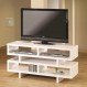 Living Room Interior, Harmonize your Media Room through White TV Console: Beautiful White TV Console