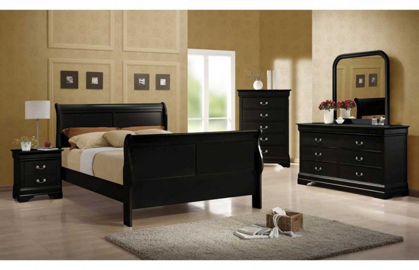 Bedroom Interior, How to Get Cheap Bed Sets for Your Bedroom : Black Cheap Bed Sets