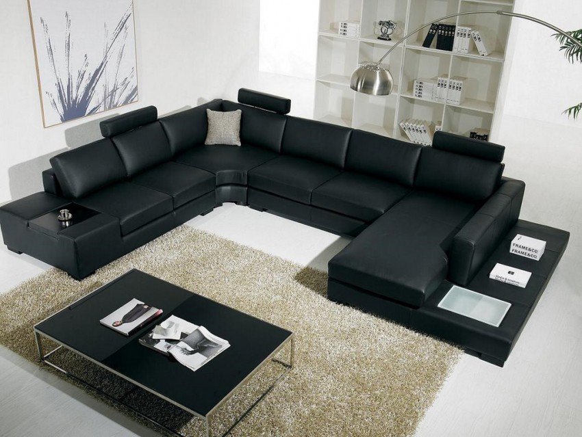 Home Interior, Many Types and Styles of Attractive Livingroom Chairs : Black Leather Formal Livingroom Chairs