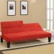 Living Room Interior, Bright Red Sleeper Sofa for Your Living Room: Chic Red Sleeper Sofa