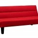 Living Room Interior, Bright Red Sleeper Sofa for Your Living Room: Cozy Red Sleeper Sofa