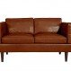 Living Room Interior, Decorate Your Minimalist Living Room through Small Leather Sofa : Beautiful Small Leather Sofa