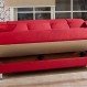 Living Room Interior, Bright Red Sleeper Sofa for Your Living Room: Fold Out Red Sleeper Sofa
