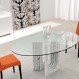 Dining Room Interior, Oval Dining Tables: The Other Options for Your Dining Room: Glass Oval Dining Tables