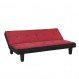 Living Room Interior, Bright Red Sleeper Sofa for Your Living Room: Simple Red Sleeper Sofa