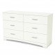 Bedroom Interior, White Wood Dresser: Neutral Color for Your Guest Bedroom Decoration : Stunning White Wood Dresser