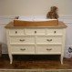 Bedroom Interior, White Wood Dresser: Neutral Color for Your Guest Bedroom Decoration: Small White Wood Dresser