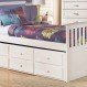 Bedroom Interior, Twin Bed Drawers for Kid’s Room : Brown Twin Bed Drawers