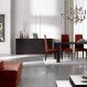 Dining Room Interior, Custom Dining Room Sets for Home: Red Modern Dining Room Sets