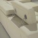 Home Interior, Down Sectional Sofa Ideas: White Modern Down Sectional Sofa