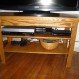 Home Interior, TV Console Table for Awesome Entertainment Room: Wood TV Console Table For A Home